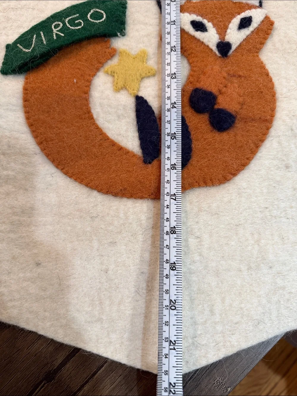 West Elm Virgo Fox Felt Zodiac Banner.